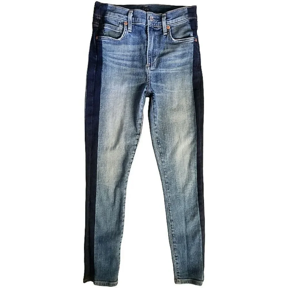 C Of H Jeans 24 Blue Denim Citizens of Humanity Rocket Crop High Rise Skinny